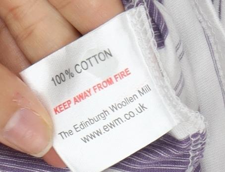 James Pringle Men's Medium Purple Striped T-Shirt