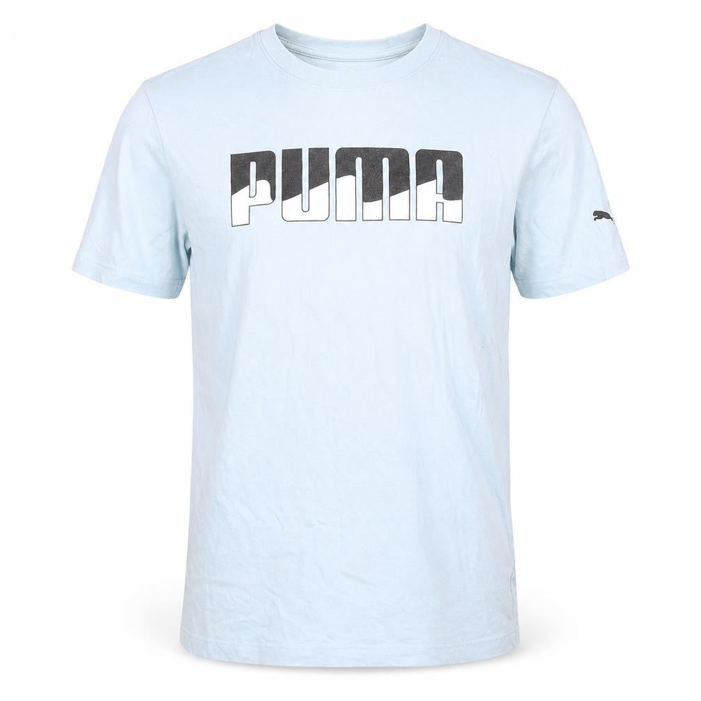 Mens UK Size M PUMA Blue  Cotton T-Shirt