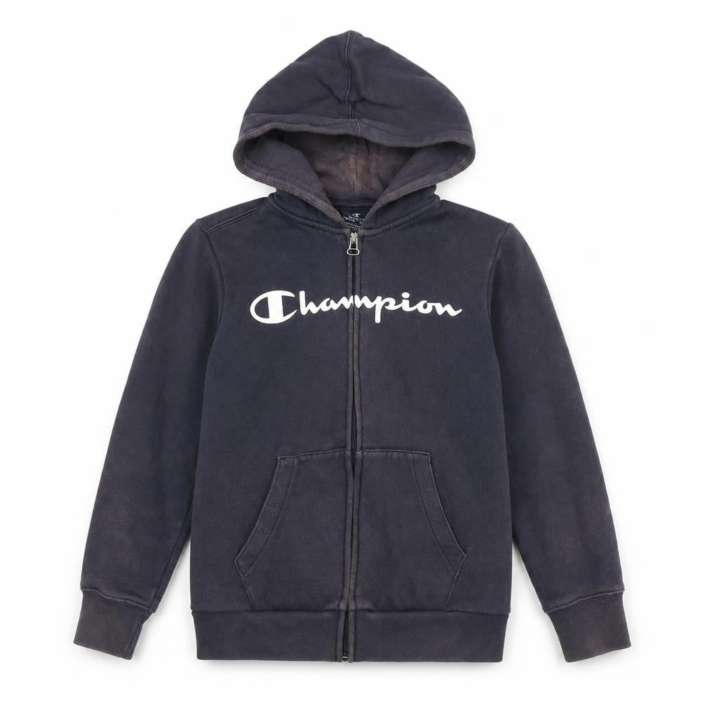 Champion Boys Full Zip Hoodie, Blue, Size 9-10