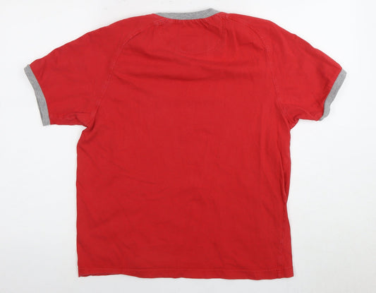 Champion Men's Red Athletic T-Shirt, Size S, Cotton