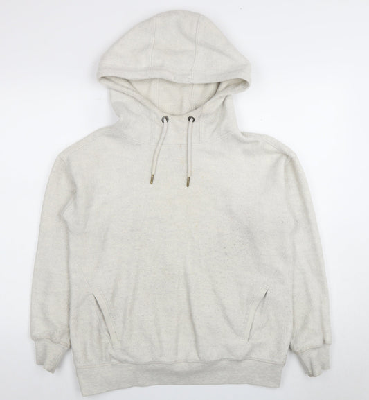 Fat Face Men's Ivory Pullover Hoodie, Size S
