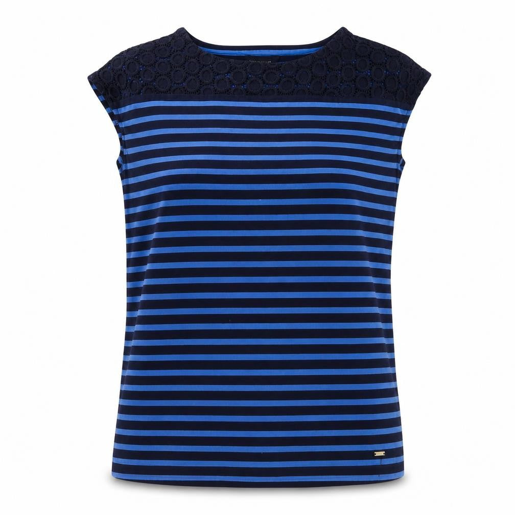 Womens UK Size XS Tommy Hilfiger Blue Cotton Blend T-Shirt