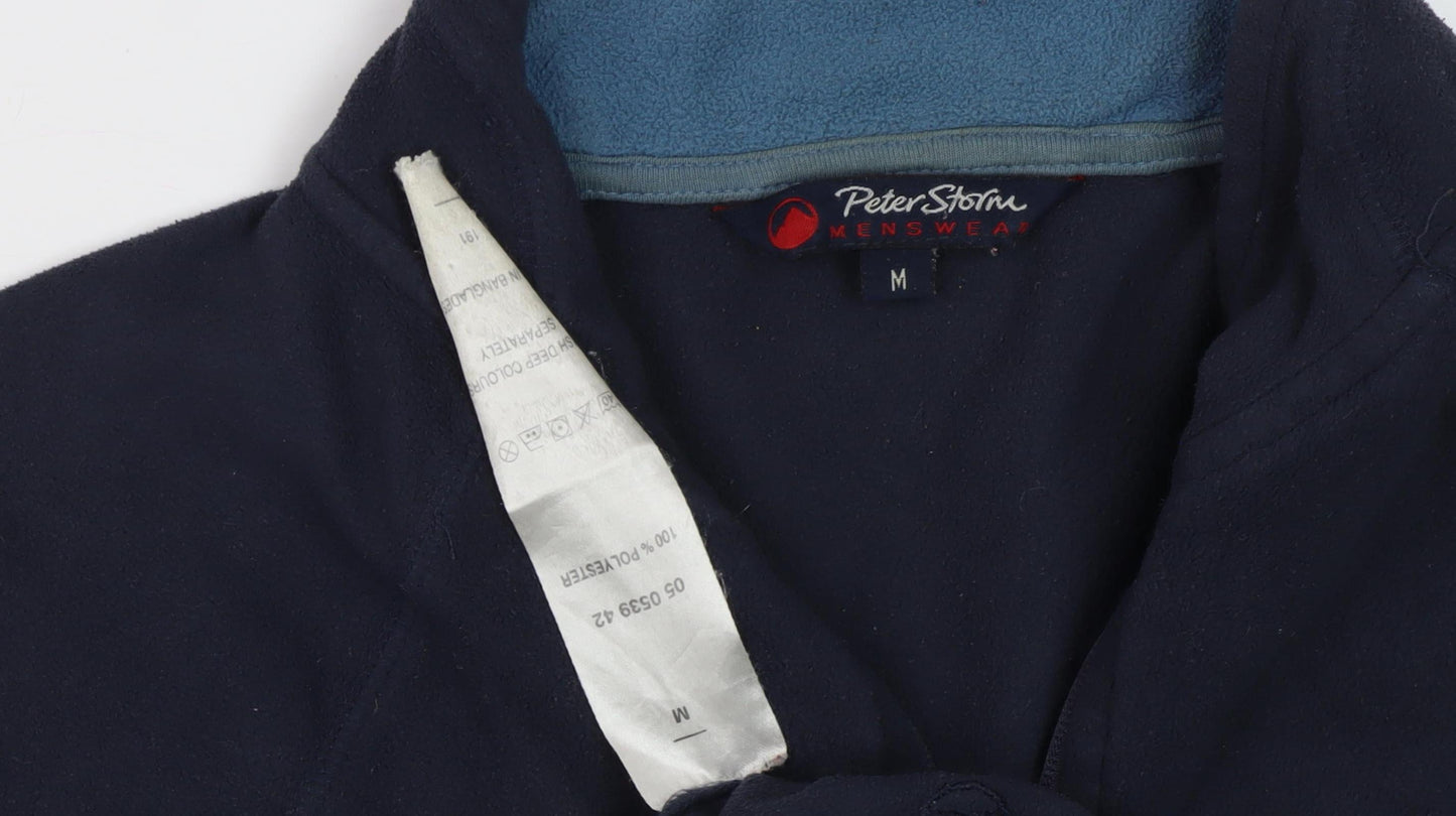 Peter Storm Men's Blue Pullover Fleece Sweatshirt M