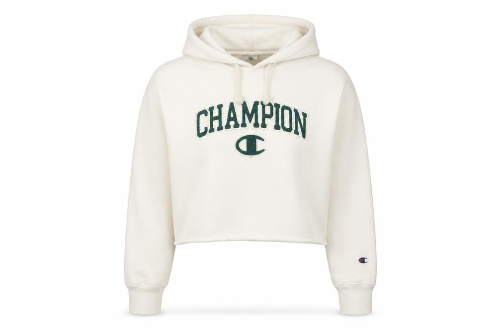 Womens UK S Relaxed Champion Ivory Pullover Hoodie