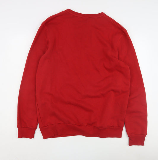 The Simpsons Men's Red XL Christmas Sweatshirt