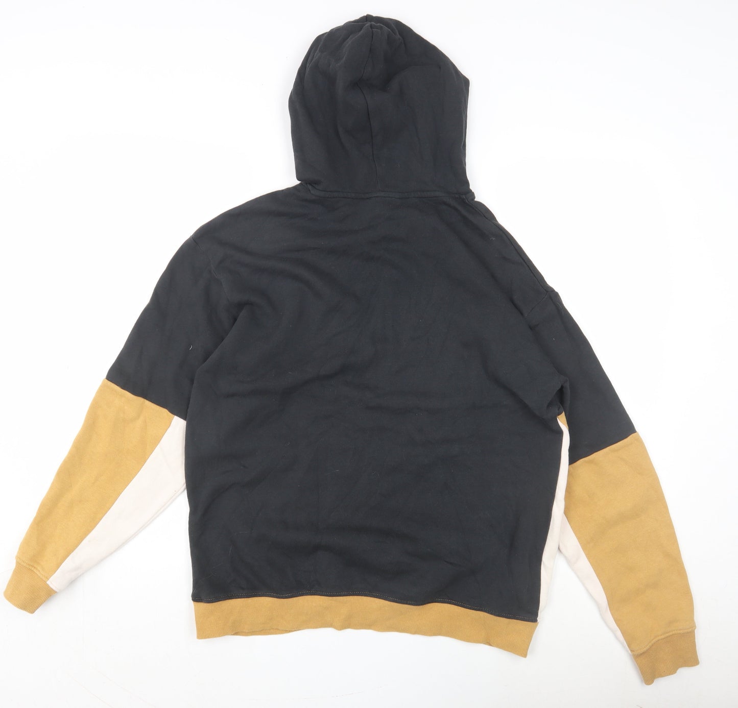 H&M Teens Black Beige Pullover Hoodie, Size 14 Plus