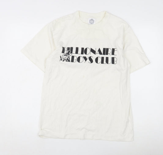 Billionaire Boys Club Men's White Logo T-Shirt M