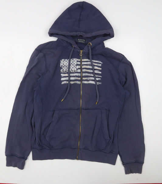 Polo Jeans Company Men's Blue Full Zip Hoodie