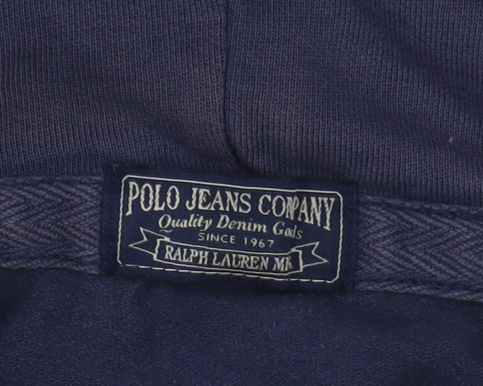 Polo Jeans Company Men's Blue Full Zip Hoodie