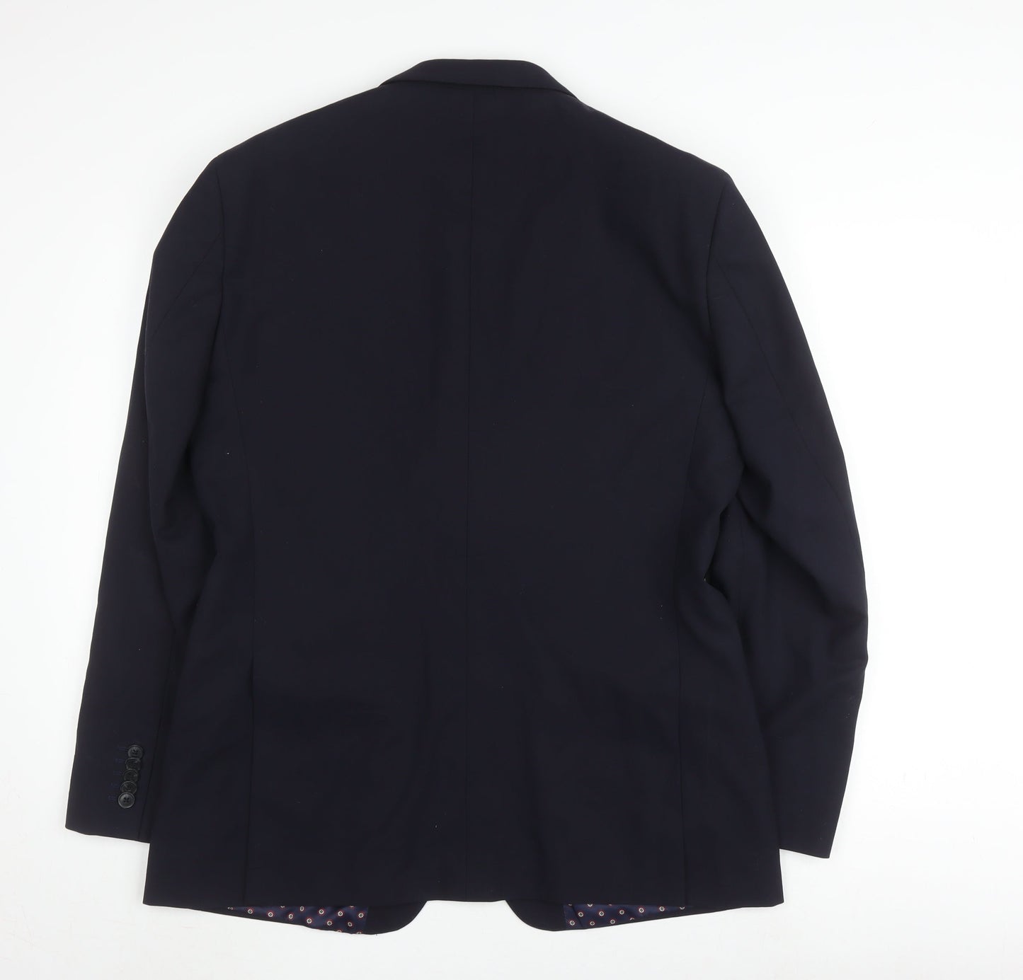 T.M. Lewin Men's Blue Long Blazer 42L