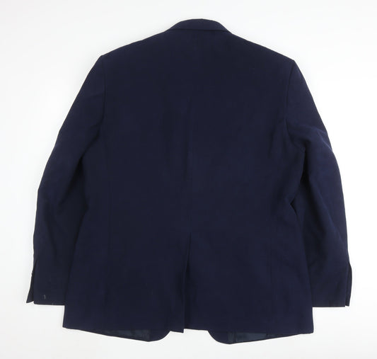 Marks and Spencer Men's Blue Blazer 44R, Two-Button