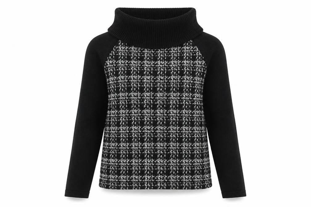 Marks and Spencer Women's Black Cowl Neck Jumper Size 10
