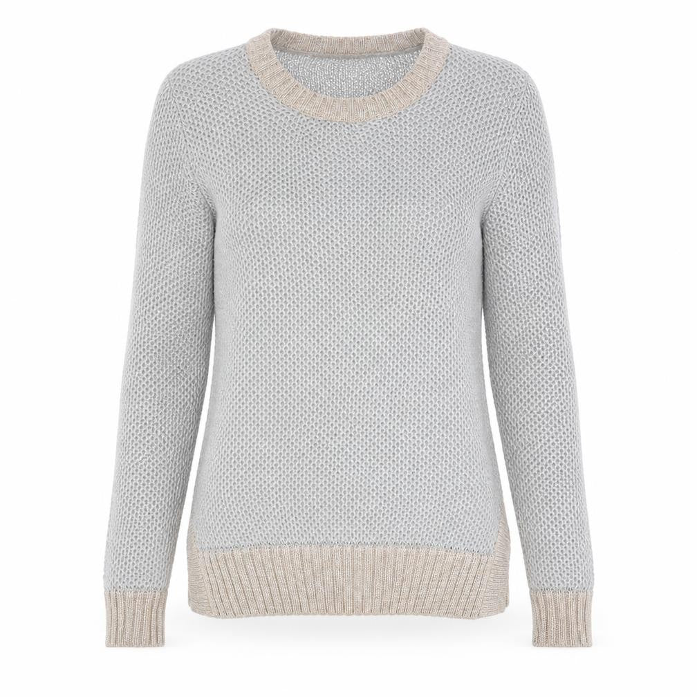 Womens UK S Regular Ted Baker Beige Pullover Chunky-Knit