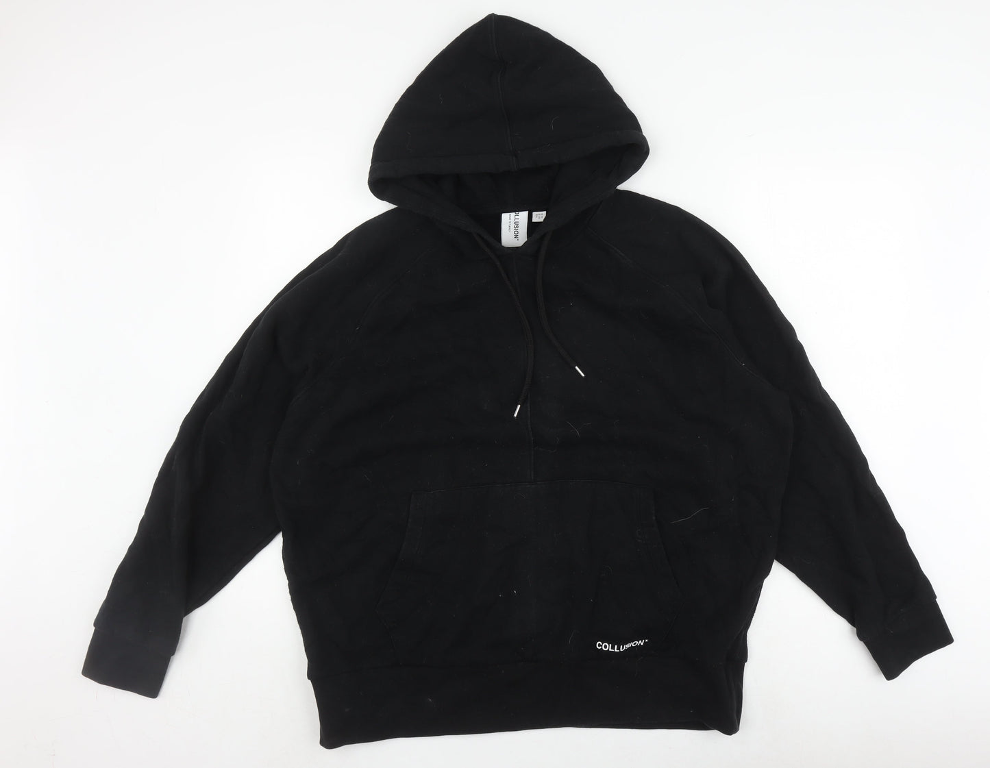 Collusion Men's Black Pullover Hoodie M