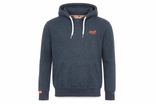 Mens UK S Regular Superdry Blue Pullover Hoodie