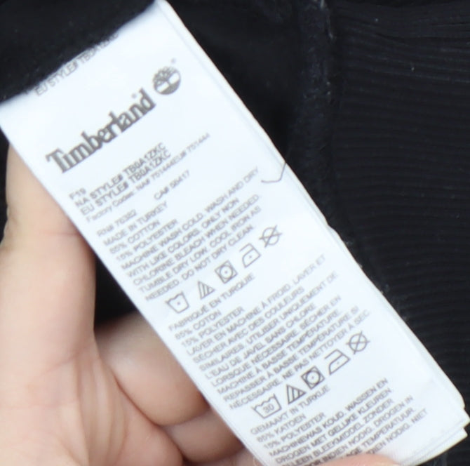 Timberland Black Men's L Pullover Logo Sweatshirt