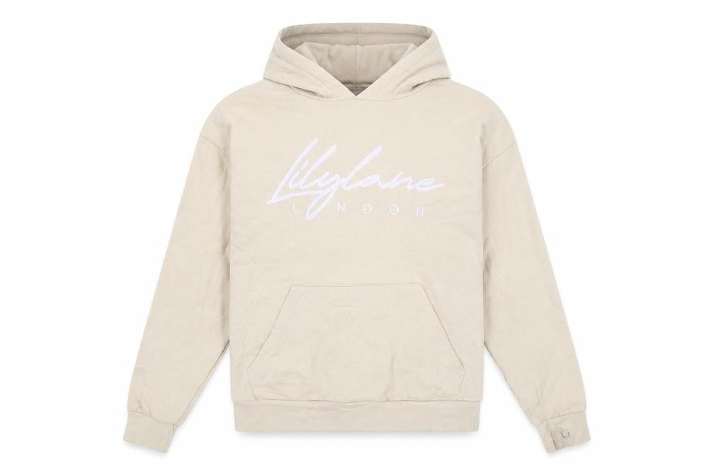 Lilylame London Boys Beige 13 Years Pullover Hoodie
