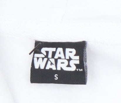 Star Wars Men's White S Fleece Hoodie Pullover