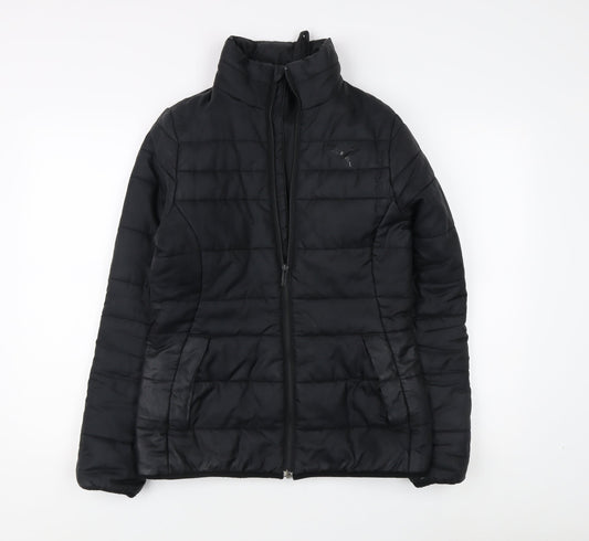 Puma Women's Black Puffer Jacket Size 10 Casual