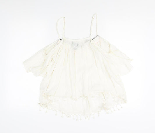 Superdry Women's Ivory Camisole Off Shoulder Top