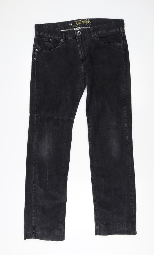 Billabong Unisex Black Straight Trousers UK 6