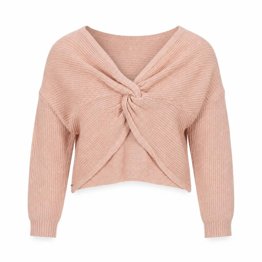 Womens UK S  Hollister Pink Pullover Open-Knit