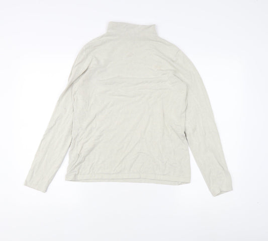 Long Tall Sally Ivory Roll Neck Top Women M Tall