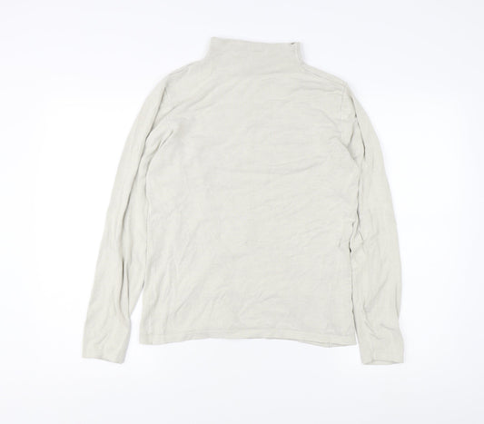 Long Tall Sally Ivory Roll Neck Top Women M Tall