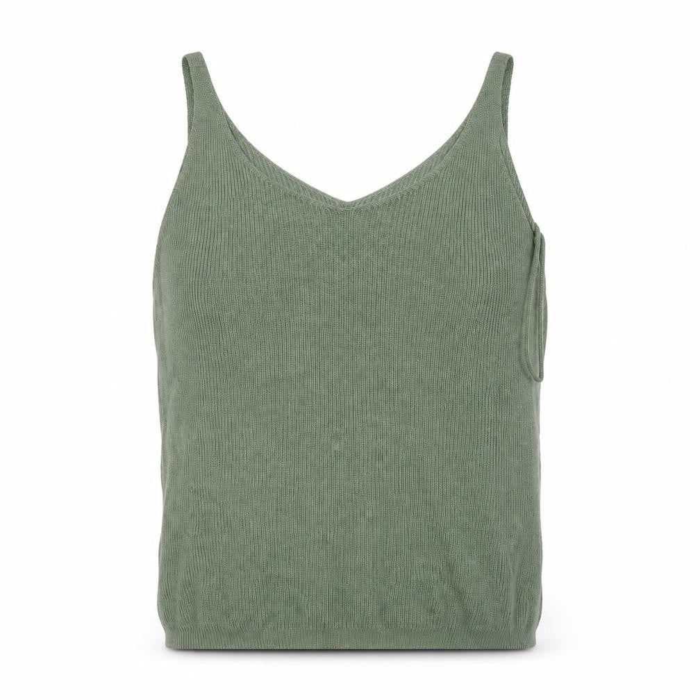 Womens UK Size L VERO MODA Green Viscose Tank