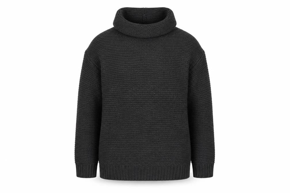 Pull&Bear Womens Black Cowl Neck Jumper M