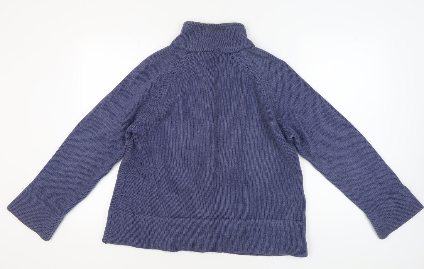 Marks and Spencer Women's Blue Full Zip Jumper Size 20