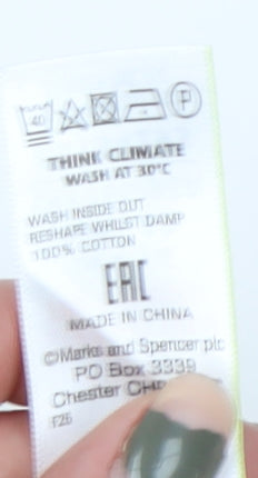 Marks and Spencer Women's Beige V-Neck Pullover Jumper