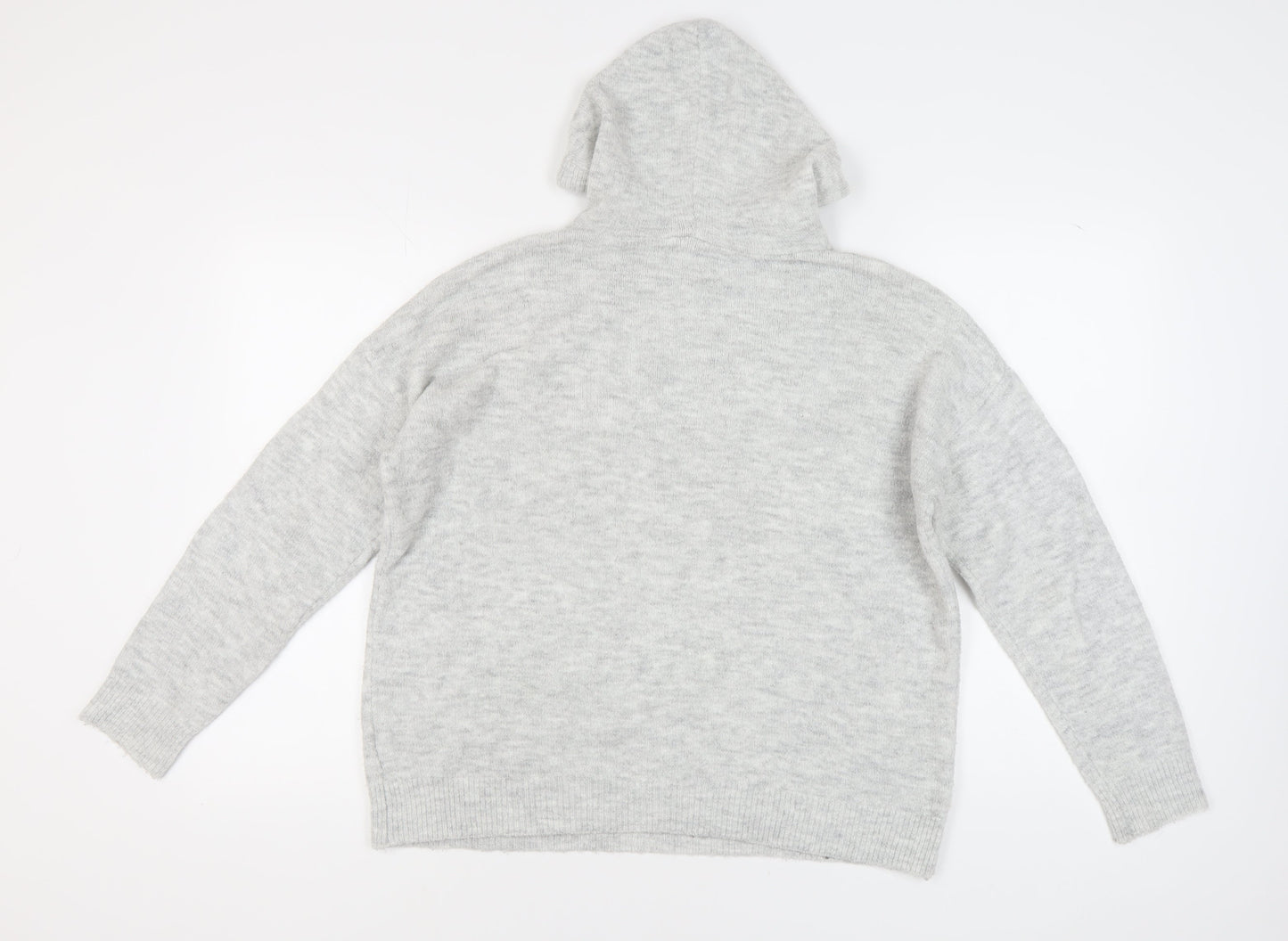 Disney Women's Grey Mickey Mouse Pullover Hoodie Jumper M