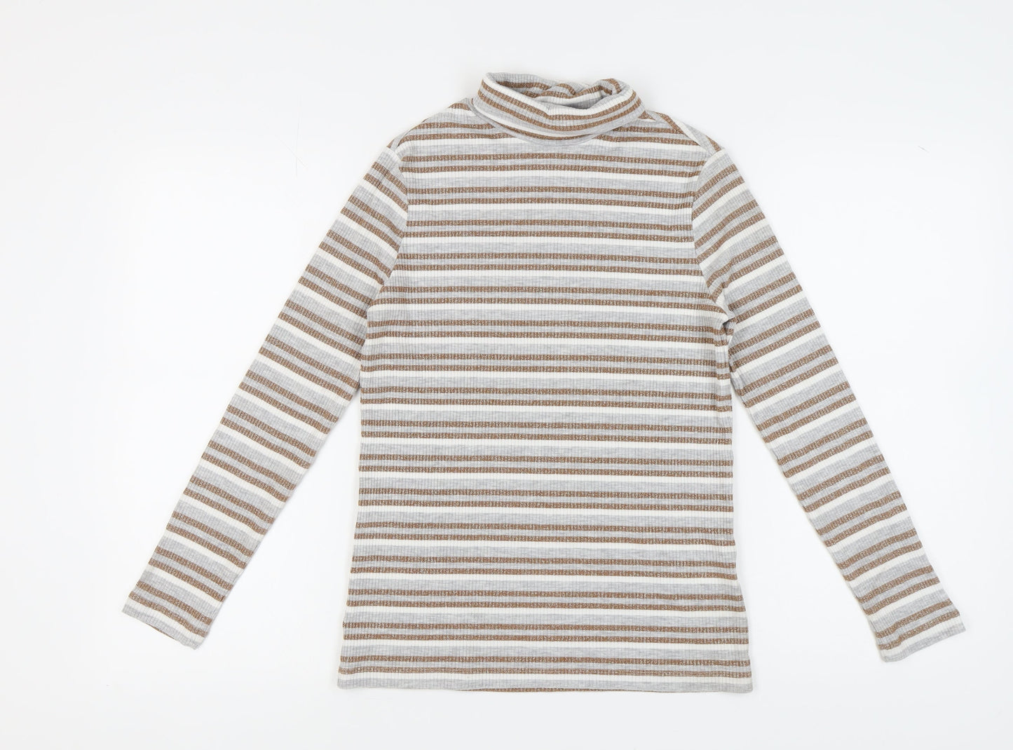 Marks and Spencer Women Stripe Top Size 12 Multicoloured
