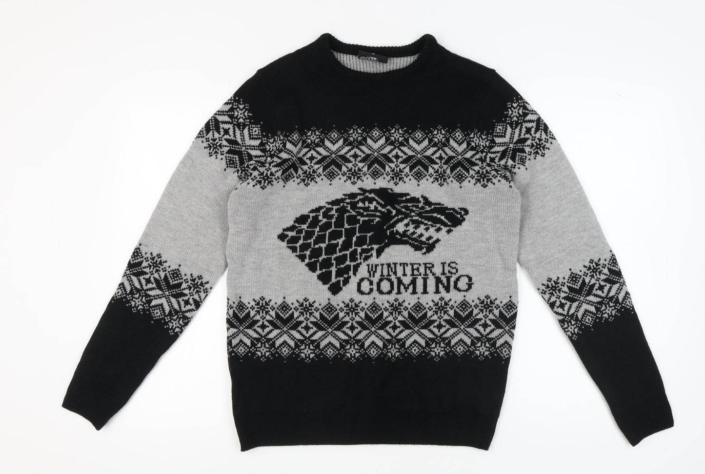 Game of Thrones Men's M Black Pullover Jumper