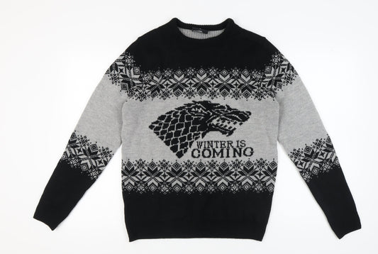 Game of Thrones Men's M Black Pullover Jumper