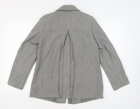 Marks and Spencer Women's Grey Wool Blend Toggle Coat