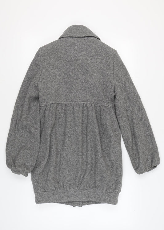 Jane Norman Women's Grey Herringbone Coat Size 8