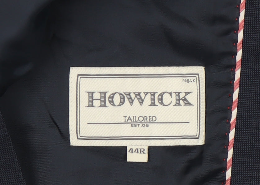 Howick Men's Blue Blazer 44R Regular Fit