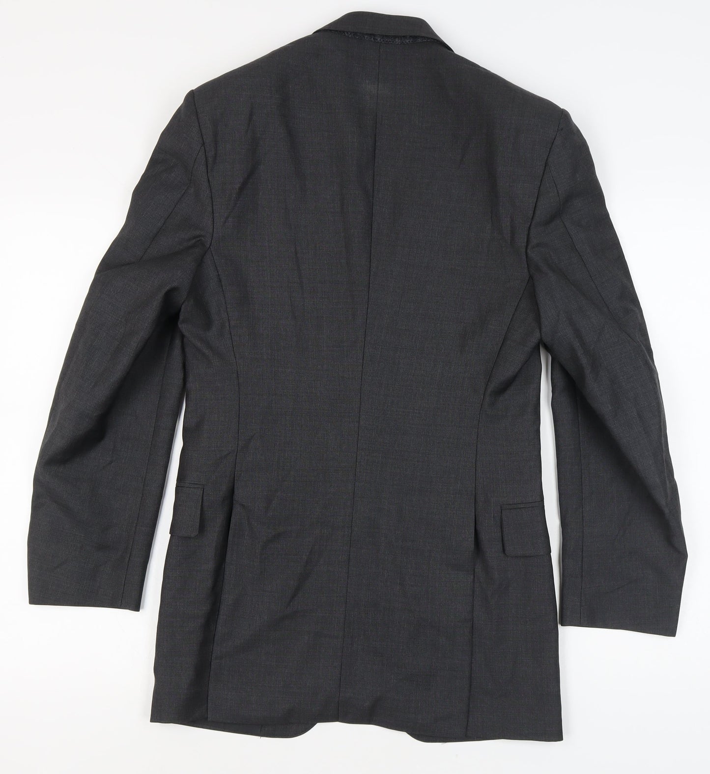 Gieves & Hawkes Grey Wool Men's Blazer 38 Regular Fit
