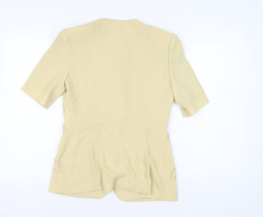 Gina Tricot Women's Beige Short Sleeve Suit Jacket