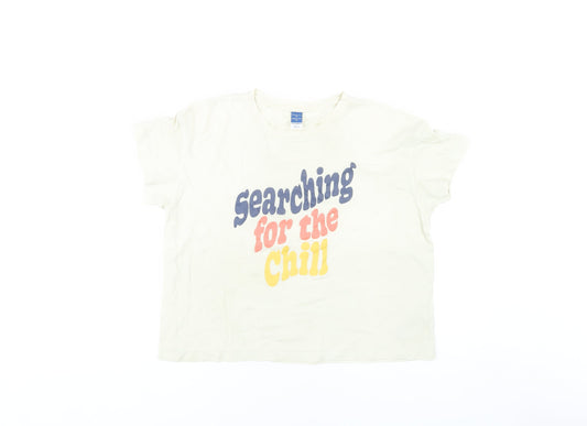 Old Navy Women's XS White Basic T-Shirt, Casual Style