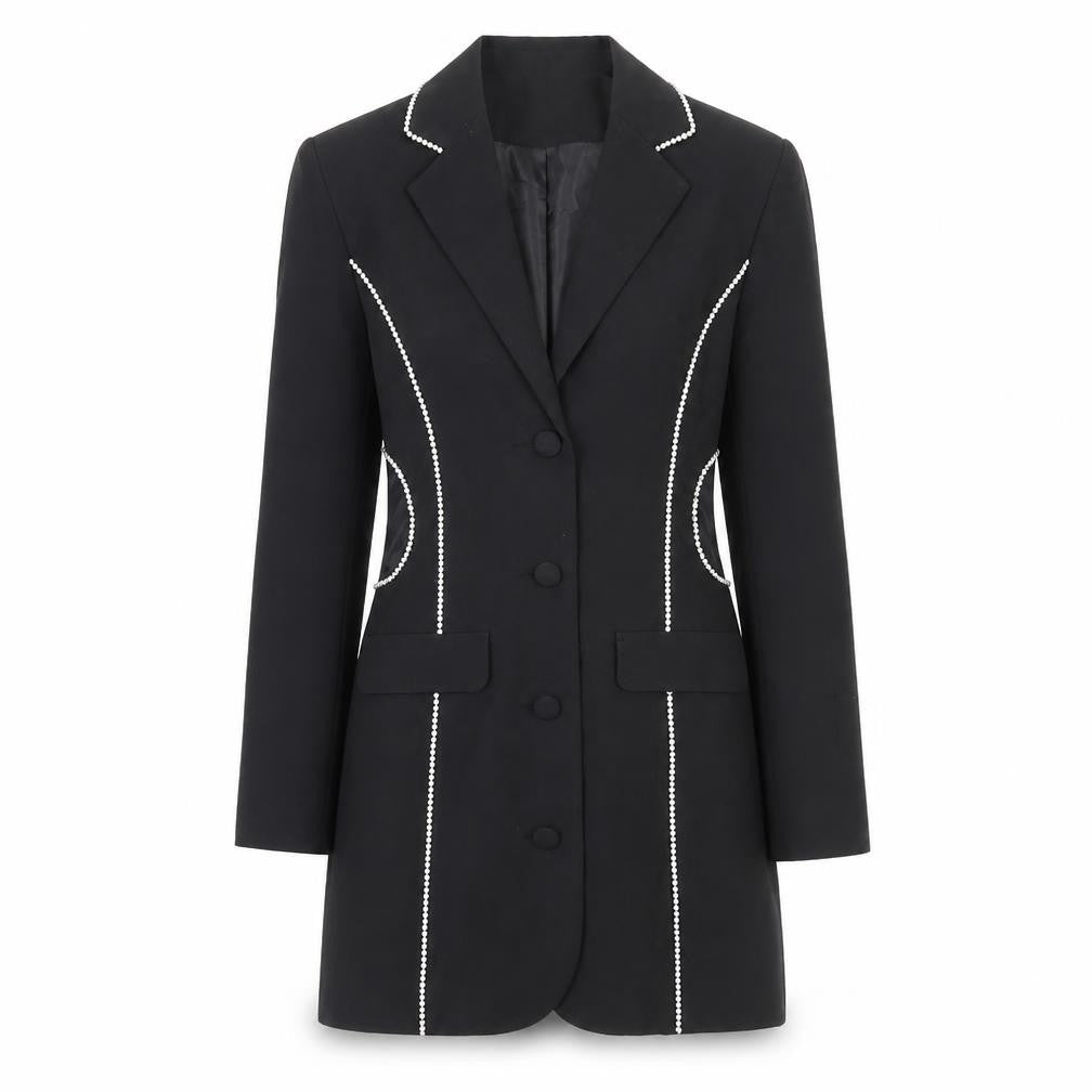 AsYou Women's Black Jacket Dress, Size 8, Party Style