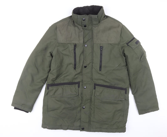 Jack & Jones Men's Green Military Jacket M