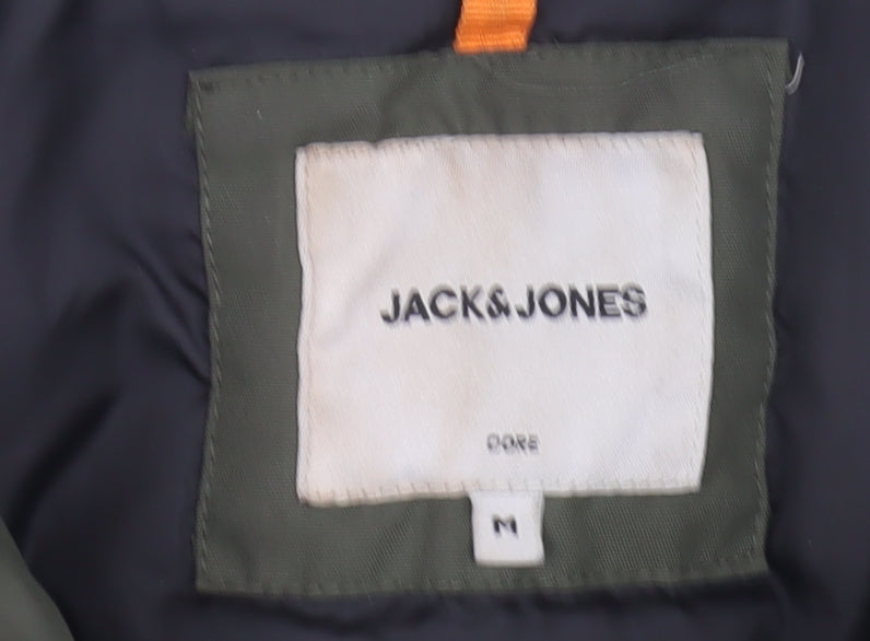 Jack & Jones Men's Green Military Jacket M
