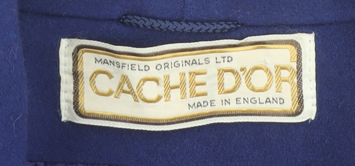 Cache D'Or Women's Blue Wool-Cashmere Jacket Size 12