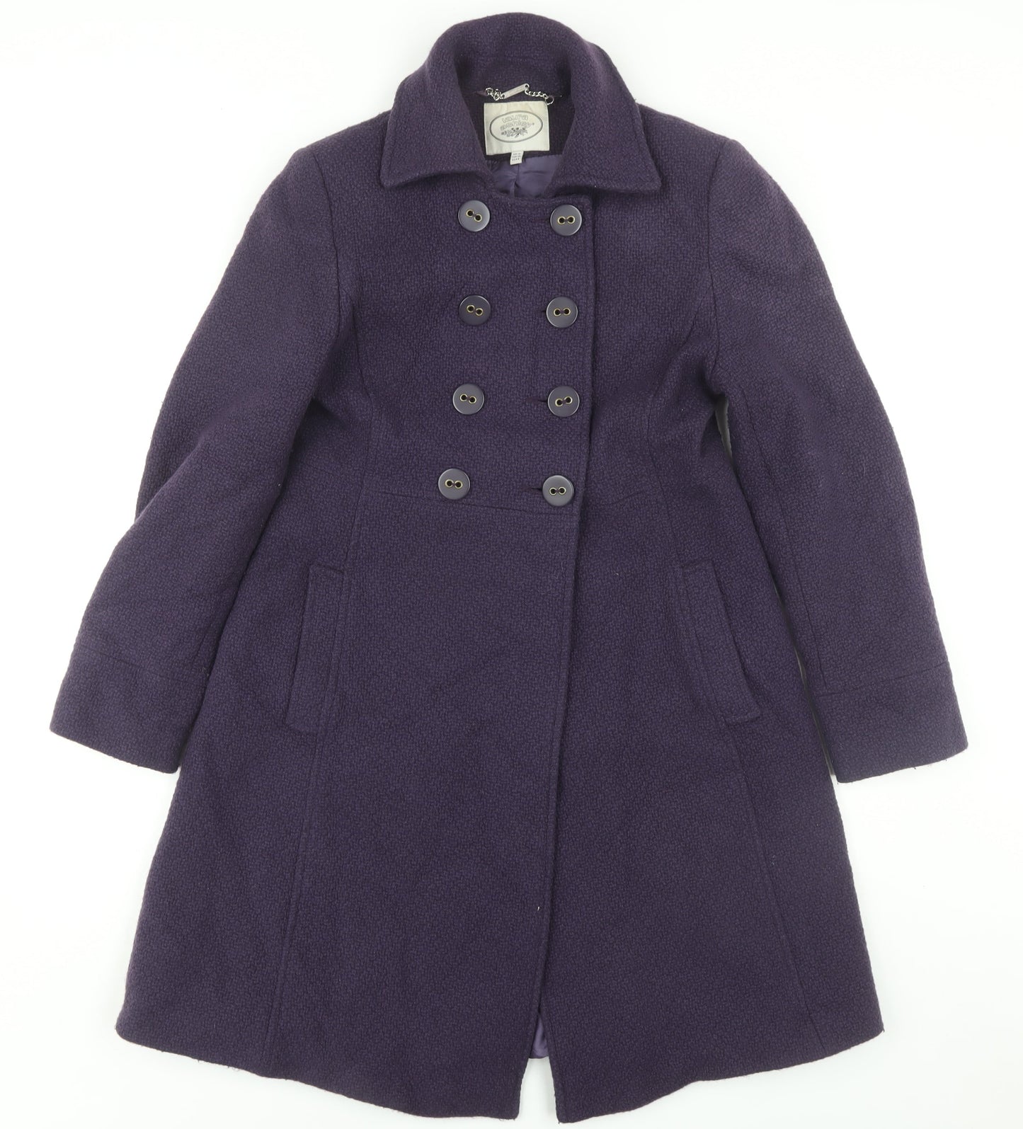 Laura Ashley Women’s Purple Wool Coat Size 10