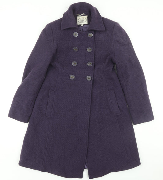 Laura Ashley Women’s Purple Wool Coat Size 10