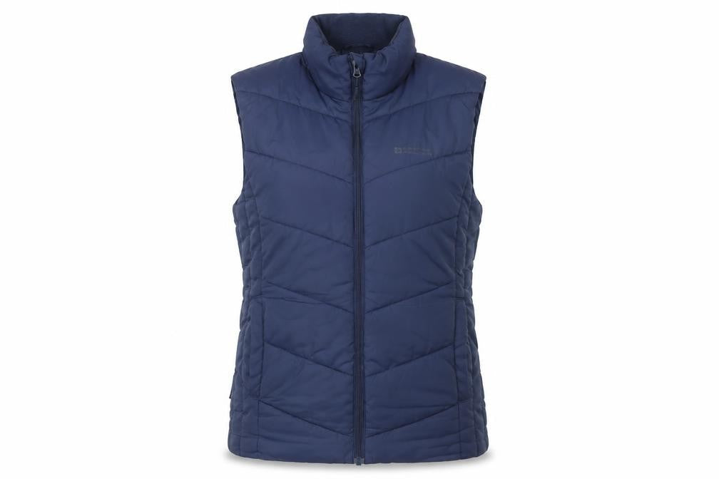 Womens UK Size 14 Regular Mountain Warehouse Blue Polyester Waistcoat