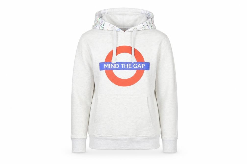 Transport Womens for London Grey Pullover Hoodie M
